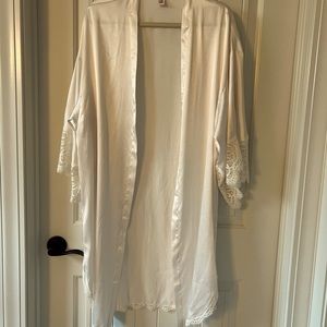Victoria’s Secret Bridal satin and lace robe coverup